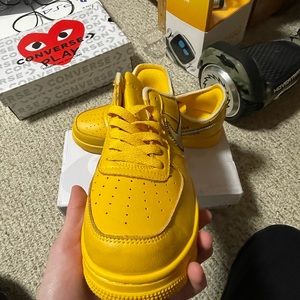 Off white Air Force 1 university gold